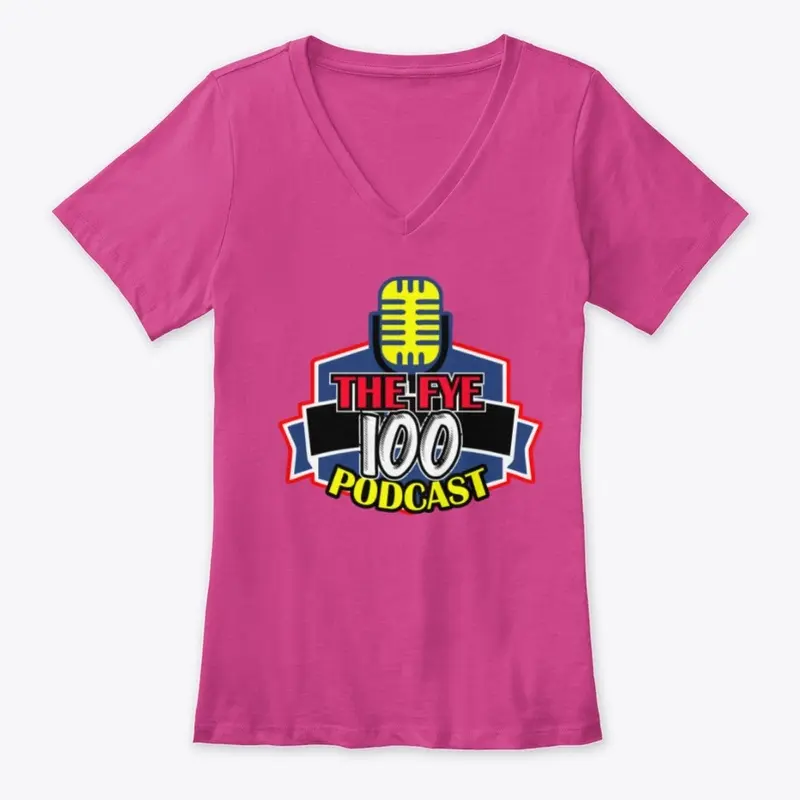 The Fye 100 Women's V-neck Tee